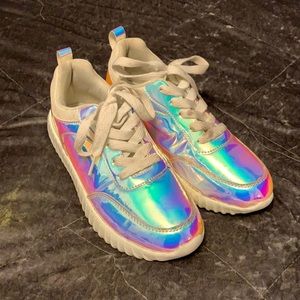 Holographic sneakers